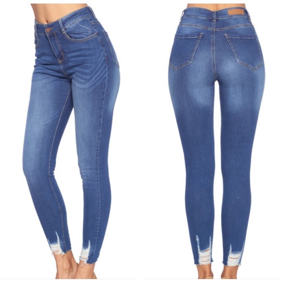 High rise skinny ankle jeans - Picture 4 of 8